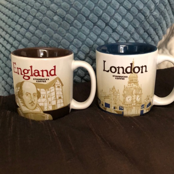 Starbucks Other - Starbucks Brown and Blue Espresso Mugs
